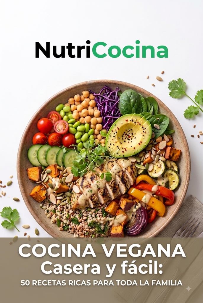Cocina Vegana Casera y Fácil: 50 Recetas Ricas para toda la Familia